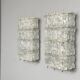 Pair of frosted glass wall sconces by Barovier & Toso, Italy, 1960s