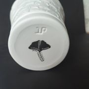 Decorative vase Jean-Louis Puivif in Limoges porcelain, Ginkgo