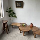Brutalist high stool