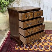 English mahogany commode from the 1950s.