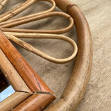 Bamboo & rattan mirror