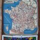 Jeu ancien puzzle des départrments français, vintage 60s