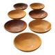 Vintage glazed ceramic deep plates