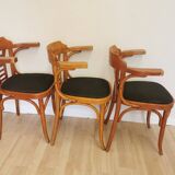 Vintage Bentwood Armchairs - Set of 3 - Mid-Century Irish Pub Style