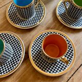 Set of 4 vintage cups Pralognan de Salins