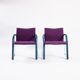 Fauteuil lounge Thonet Wulf Schneider s320 en laine violette, années 1980