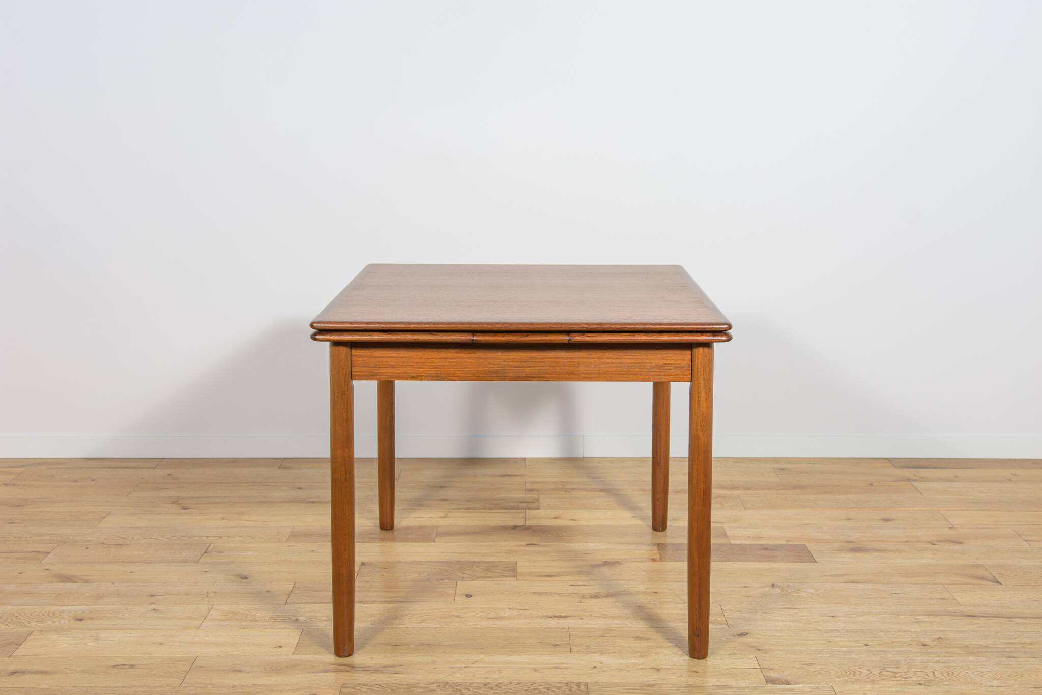Mid-Century Square Extendable Teak Dining Table, Denmark, 1960s