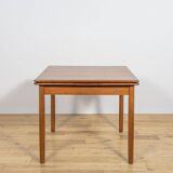 Mid-Century Square Extendable Teak Dining Table, Denmark, 1960s