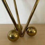 Pair of modernist bronze candlesticks