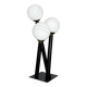 Modern floor lamp from the 1980s/1990s – metal and glass, 3 spheres