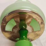 Glass and bronze table lamp, Spain, 1950