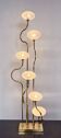 Contemporary Floor Lamp, Brass and Glass, Italy