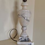 Alabaster lamp base - white stone lamp