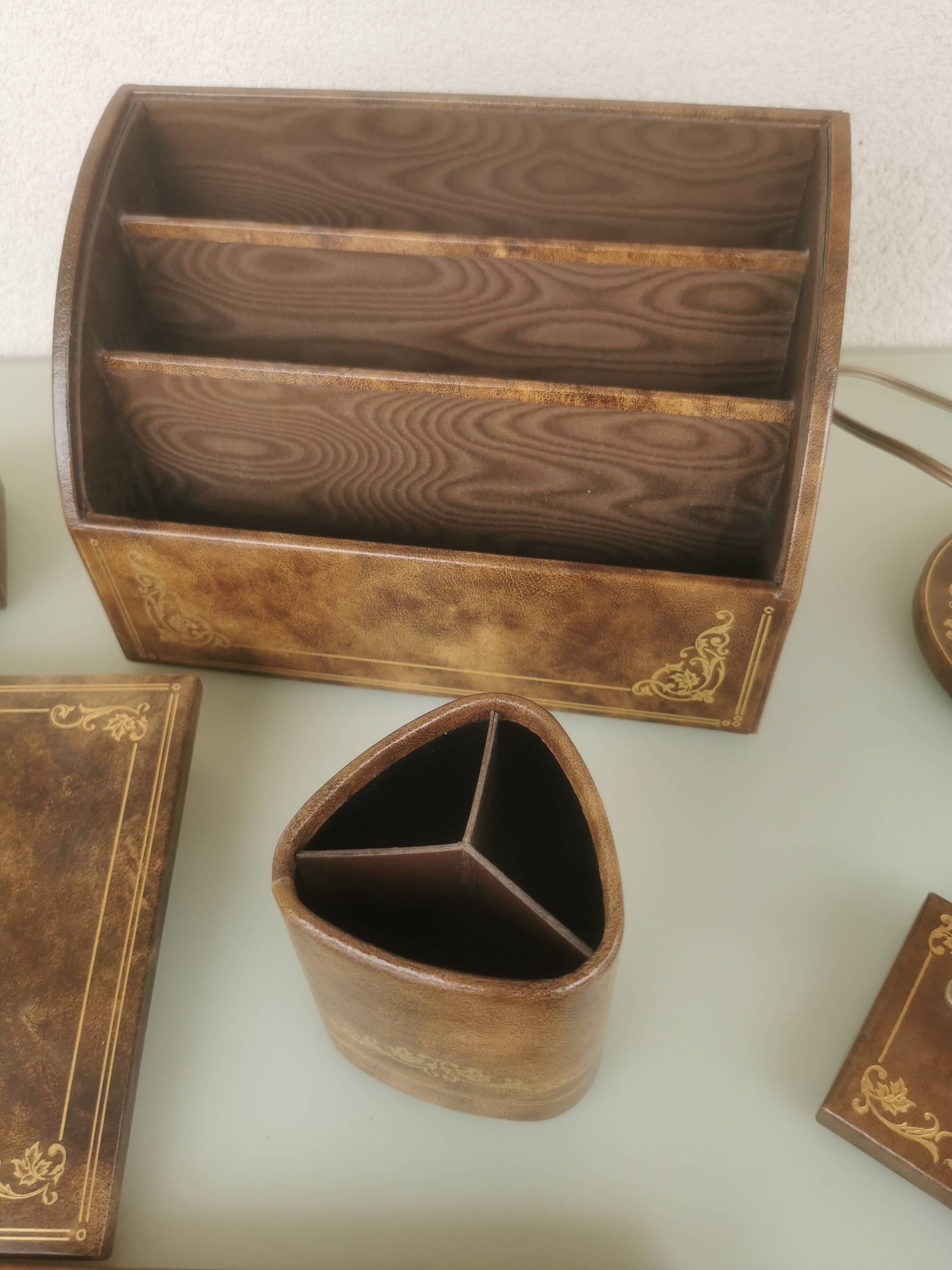 Leather desk set Le Tanneur PARIS