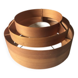 Scandinavian wooden pendant light, vintage circa 1960