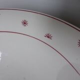 Vintage salad bowl on pedestal Digoin Sarreguemines model Andree