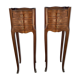 Pair of bedsides Louis XV in marquetry