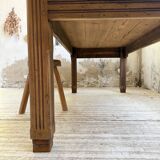 Country farmhouse table in solid beech and oak 2.5m XL