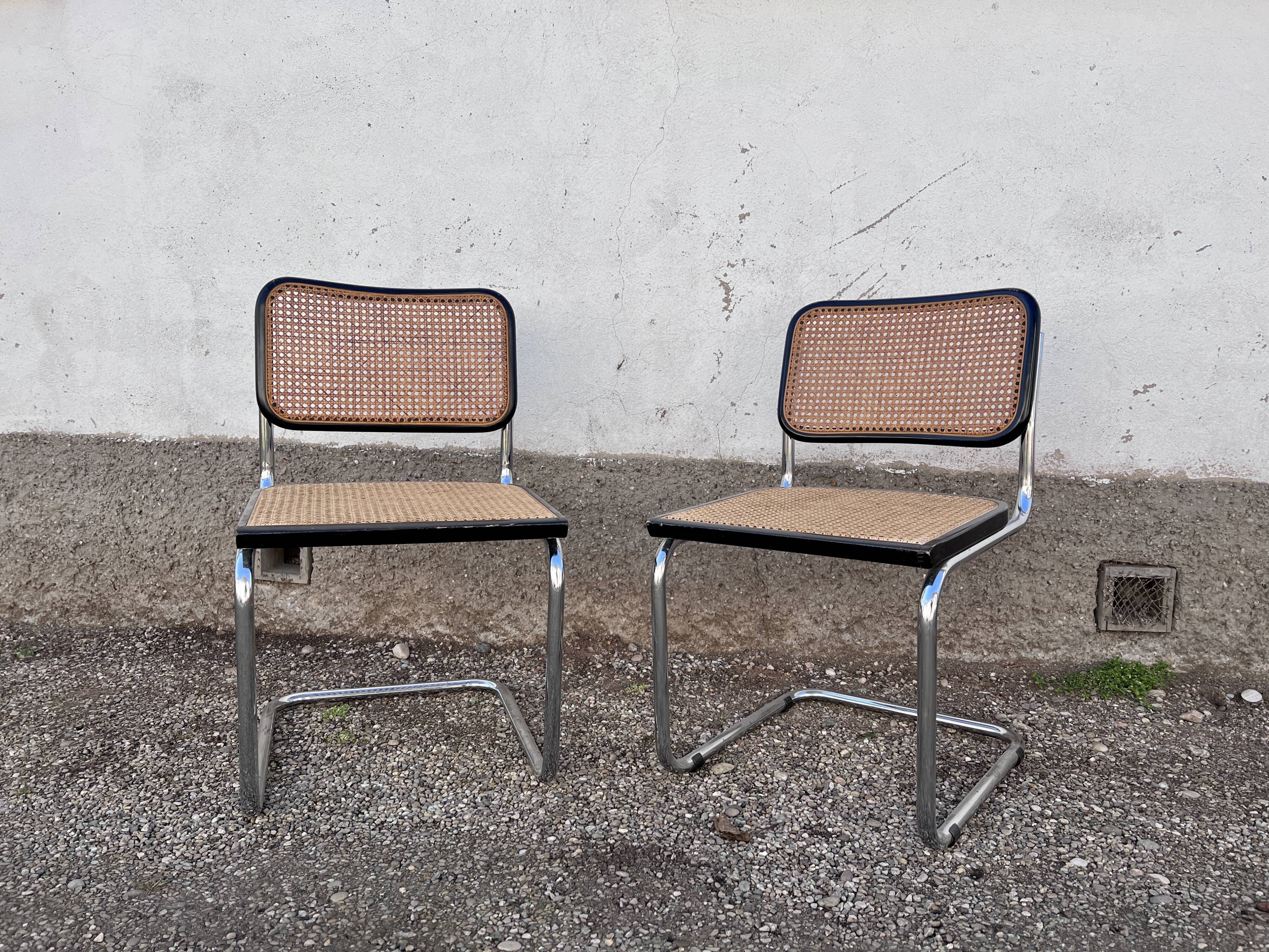 Pair of Cesca B32 chairs by Marcel Breuer, 1950