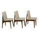 Lot 3 chaises scandinave année 60 en hêtres ref Jack