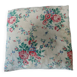 Coussin vintage tissu à fleurs 40 X 45 cm