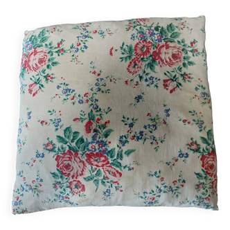 Vintage floral fabric cushion 40 X 45 cm