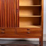 Mahogany furniture attributed to Hans J. Wegner, Denmark, 1950s