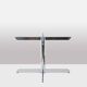 Roche Bobois Marble and chromed metal table. Circa 1970