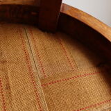 Chaise en acajou et cuir de style Consulat-Empire