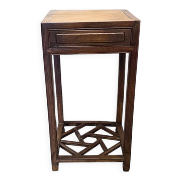 Table de plante en bois chinois ancien, fin des années 1800