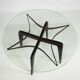 Rare mid-century round coffee table by Paolo Buffa, Italy, 1950s.