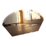 Smoked beveled mirror