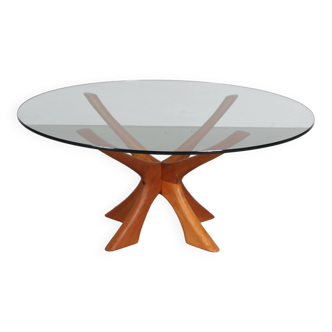 “T118” Coffee Table by Illum Wikkelso for Niels Eilersen, Denmark 1960