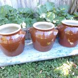 Glazed stoneware grease pot