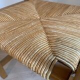 Pair of solid elm armchairs from Maison Regain