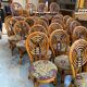 Suite de 12 chaises vintages