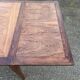Large extendable table, marquetry, oak, vintage, 1950s