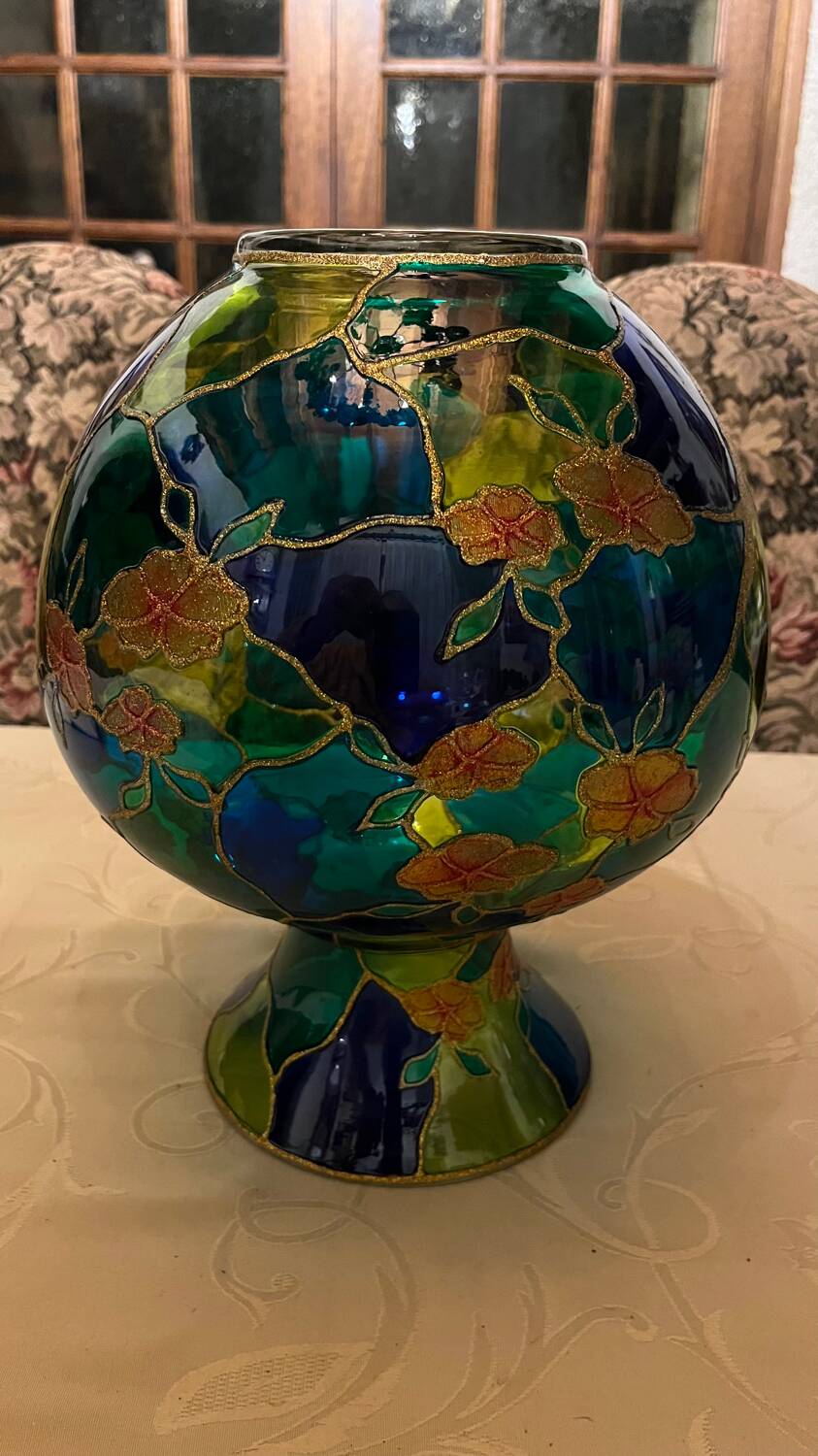 Palita multicolor glass vase