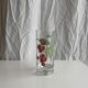 Set of 5 vintage fruit-patterned glasses