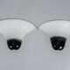 Pair of Large Labeled Barbini Murano Glass Wall Sconces. Italy 1970s
