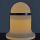 Murano vintage table lamp white by Architetti by De Martini, Falconi & Fois