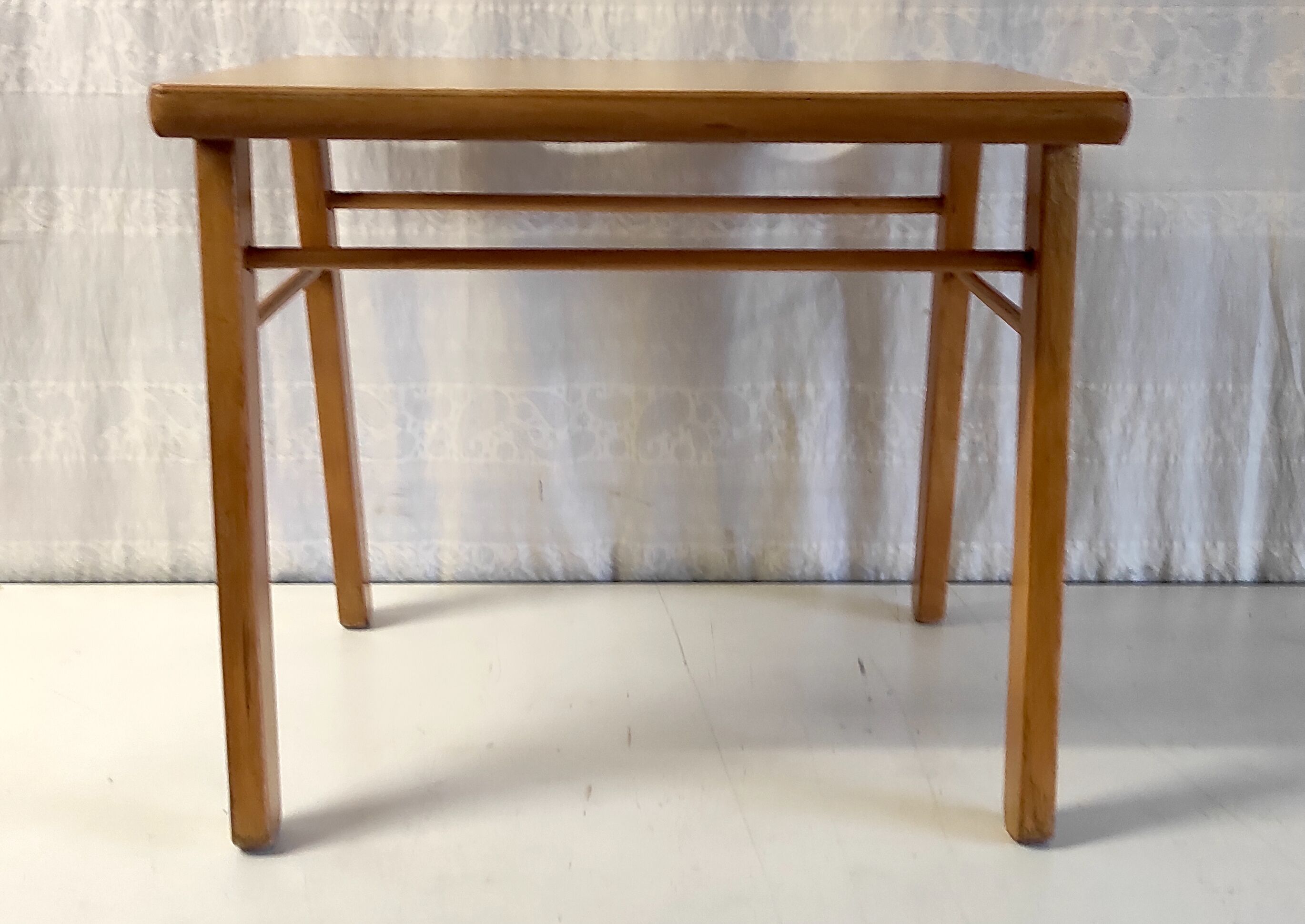 Solid wood side table 60s 70s