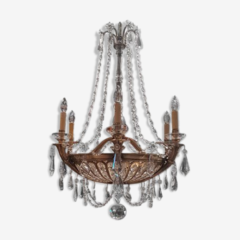 Old Baccarat crystal chandelier