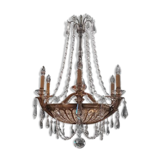 Old Baccarat crystal chandelier