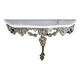 Console d’applique de style Louis XV en métal argenté