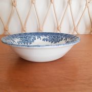Cup, blue Churchill Staffordshire bowl, English porcelain
