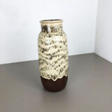 Pottery fat lava multi-color 204-41 floor vase made by Scheurich, 1970s