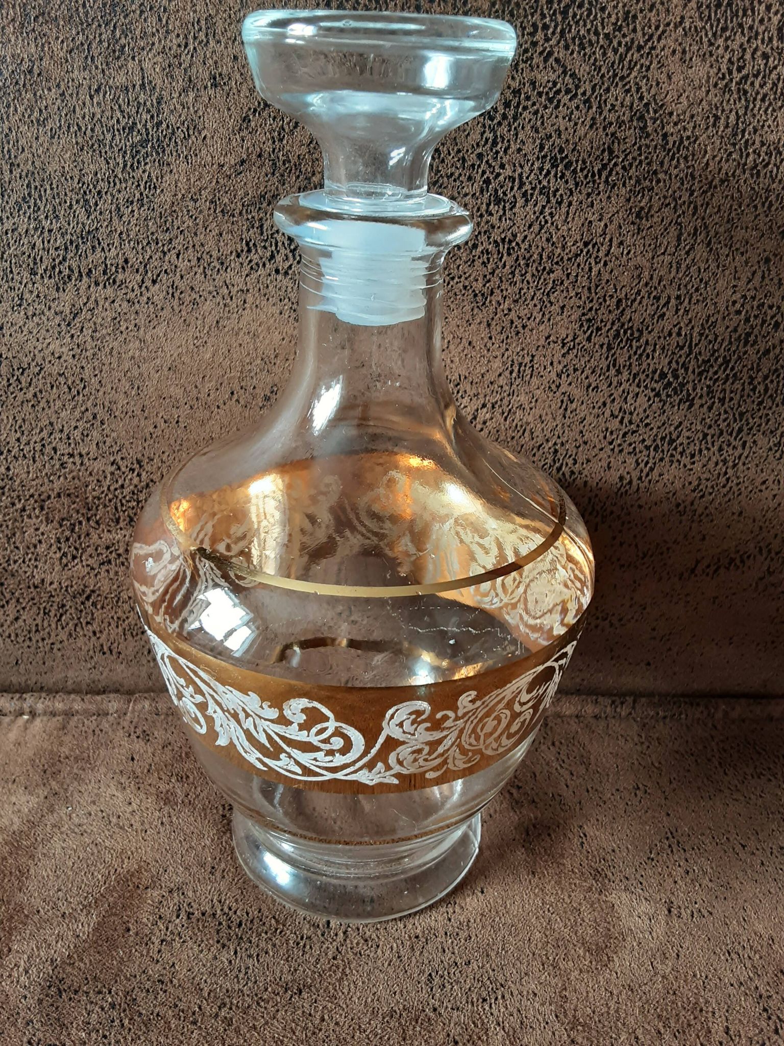 Vintage liqueur glass carafe