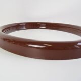 Vintage Oval Wall Mirror, Czechoslovakia, 1970's.