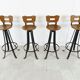 Vintage brutalist bar stools, 1970s